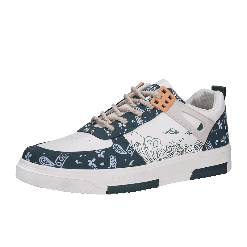 New Fashion Designer Shoes Men Casual Platform Sneakes Lace Up Trainers Student Sneakes Mens Vulcanized Shoes