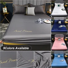 New Bedding Ice Silk Mattress Cover Breathable Fitted Sheets Summer Bedspread Covers  90/150/180x200 Double Bed Protection Pad