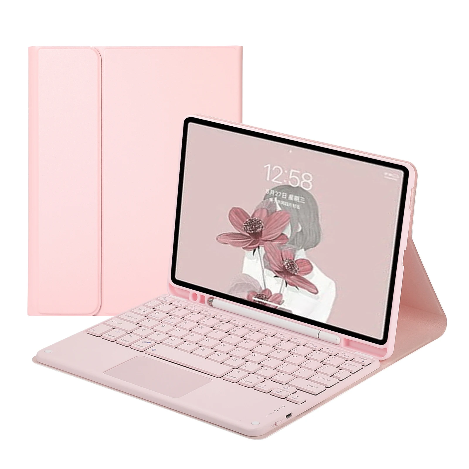 Чехол для iPad 9 7 5-го 6-го поколения 2017 2018 с сенсорной панелью и держателем