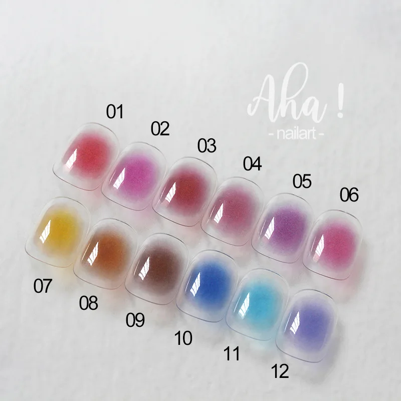 

1Pcs Gradient Nail Stickers Self-Adhesive Slider Design Nail Art Decorations Dots Decals Manicure Accessories