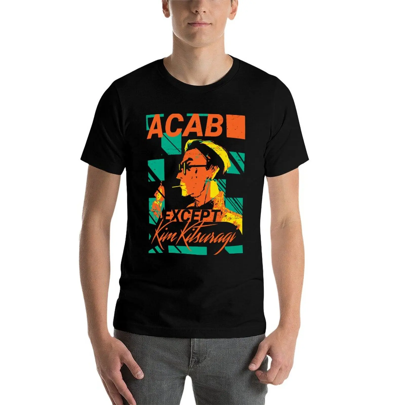 Фото ACAB Except Kim Kitsuragi футболка мужские футболки с рисунком футболки для мужчин упаковка хлопковая футболка №3