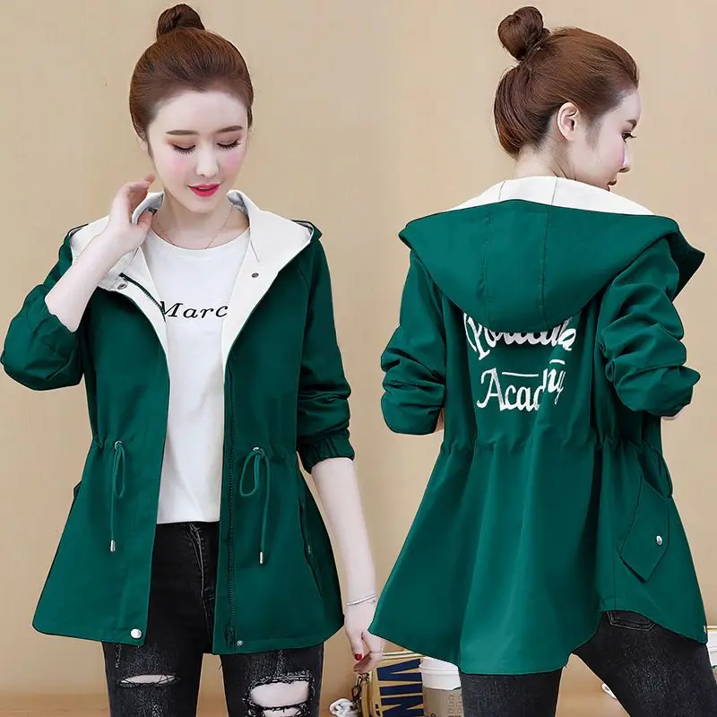 

Women hoodie outdoor jacket Autumn zipper coat green pink coat