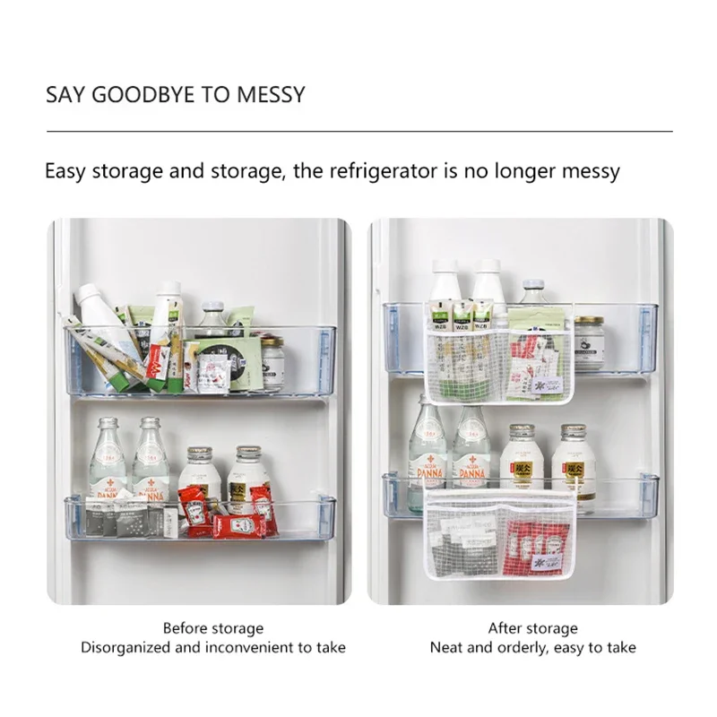 Многофункциональная Сетчатая Сумка С Двумя Отделениями Для Холодильника