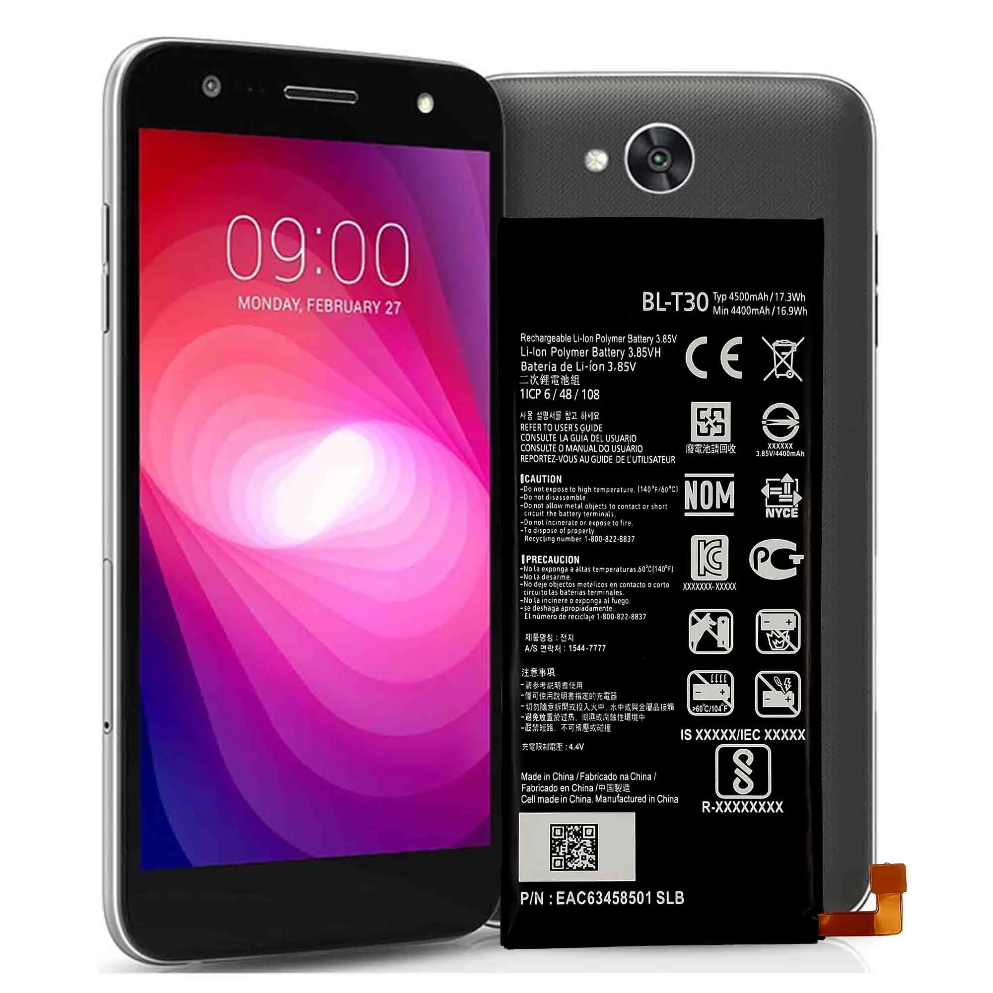 Аккумулятор BL-T30 Для LG X Power 2 II L64VL M320F M320N M322 L63BL K10 M320 M320DSN M320TV MLV7N Bateria |