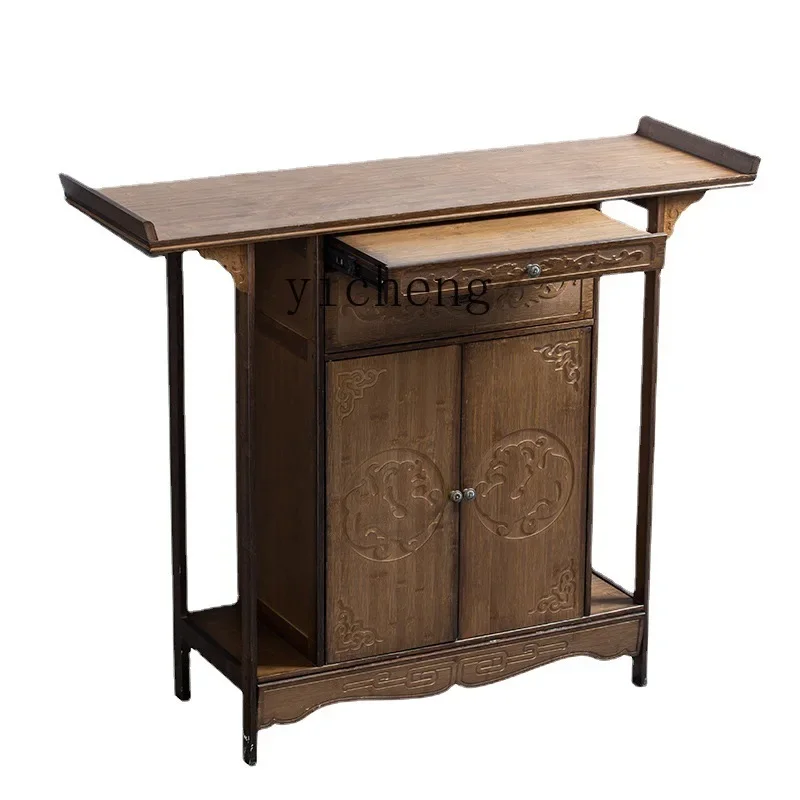 

YY стол для молитвы из массива дерева, алтарь, Будда, нишевый Новый китайский стиль, шкаф для одежды, современный искусственный Роскошный домашний