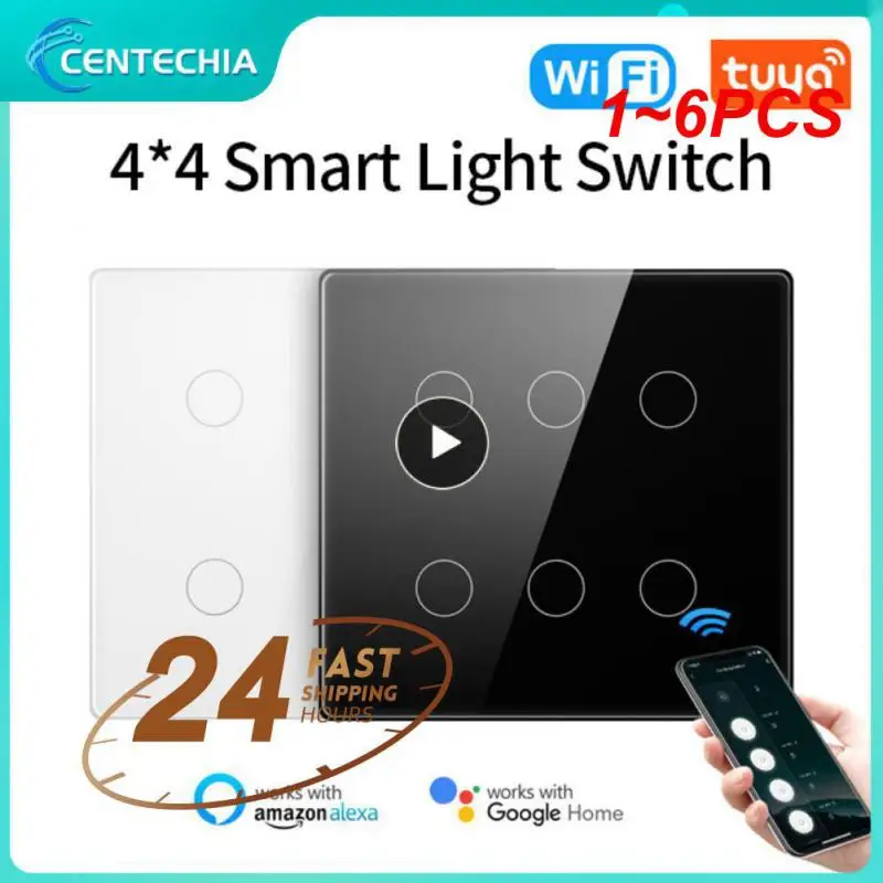 

Настенный выключатель с сенсорным датчиком и поддержкой Wi-Fi, 1-6 шт.