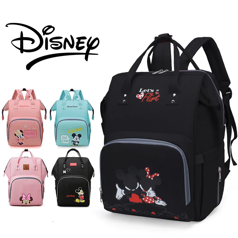 

Сумки для детских подгузников Disney с Микки Маусом, сумка для коляски для матери, рюкзак для подгузников, сумка для беременных, модель 1 пара