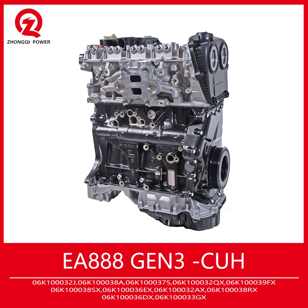 

EA888 GEN3 Upgrade 2.0T CUH Auto Engine Assembly 06K100038A 06K100037S 06K100032QX 06K100039FX Car Accessory محركات بانزين