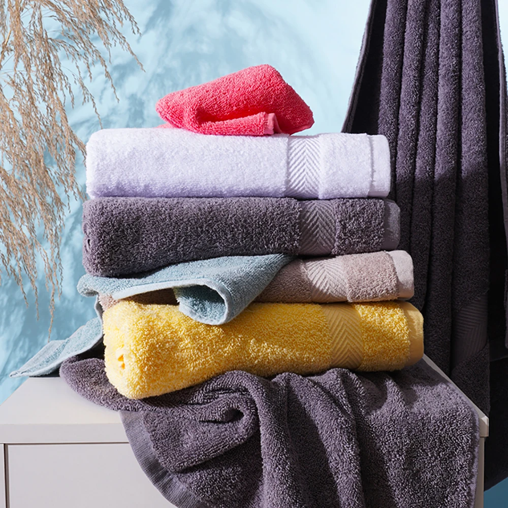 semaxe4070 paper towel premium set is suitable for bathroom spa high water absorption rate soft and non fading four towel gift free global shipping