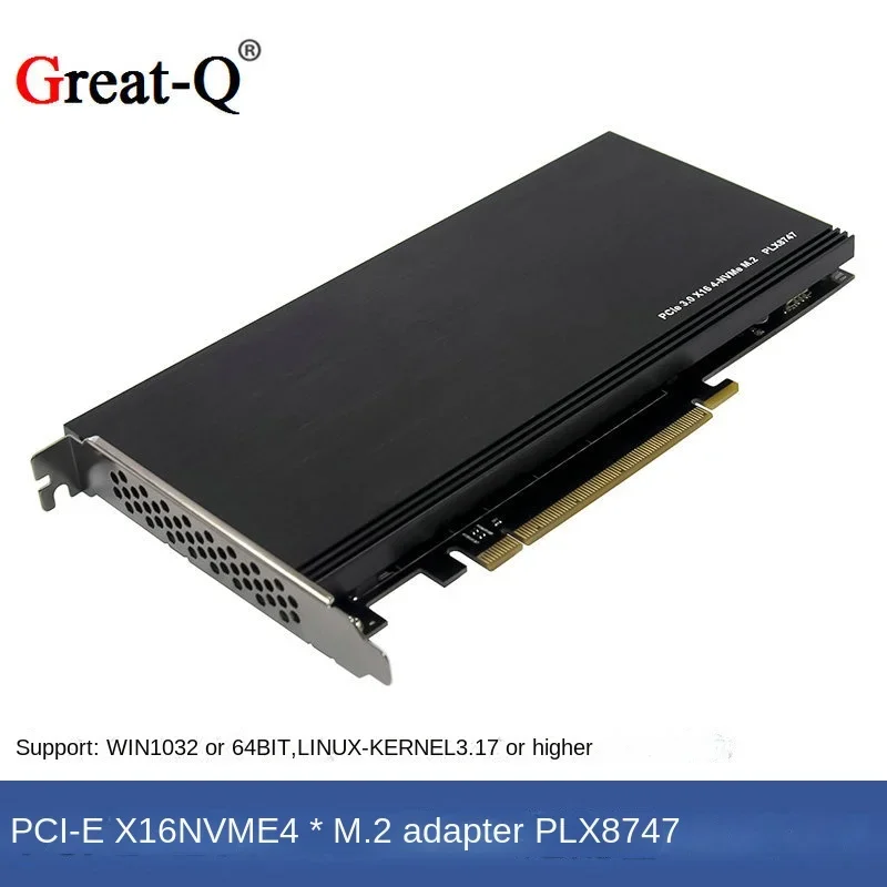 Без накопителя Φ X16 до 4-port M.2 NVMe SSD многофункциональная Плата расширения уровня