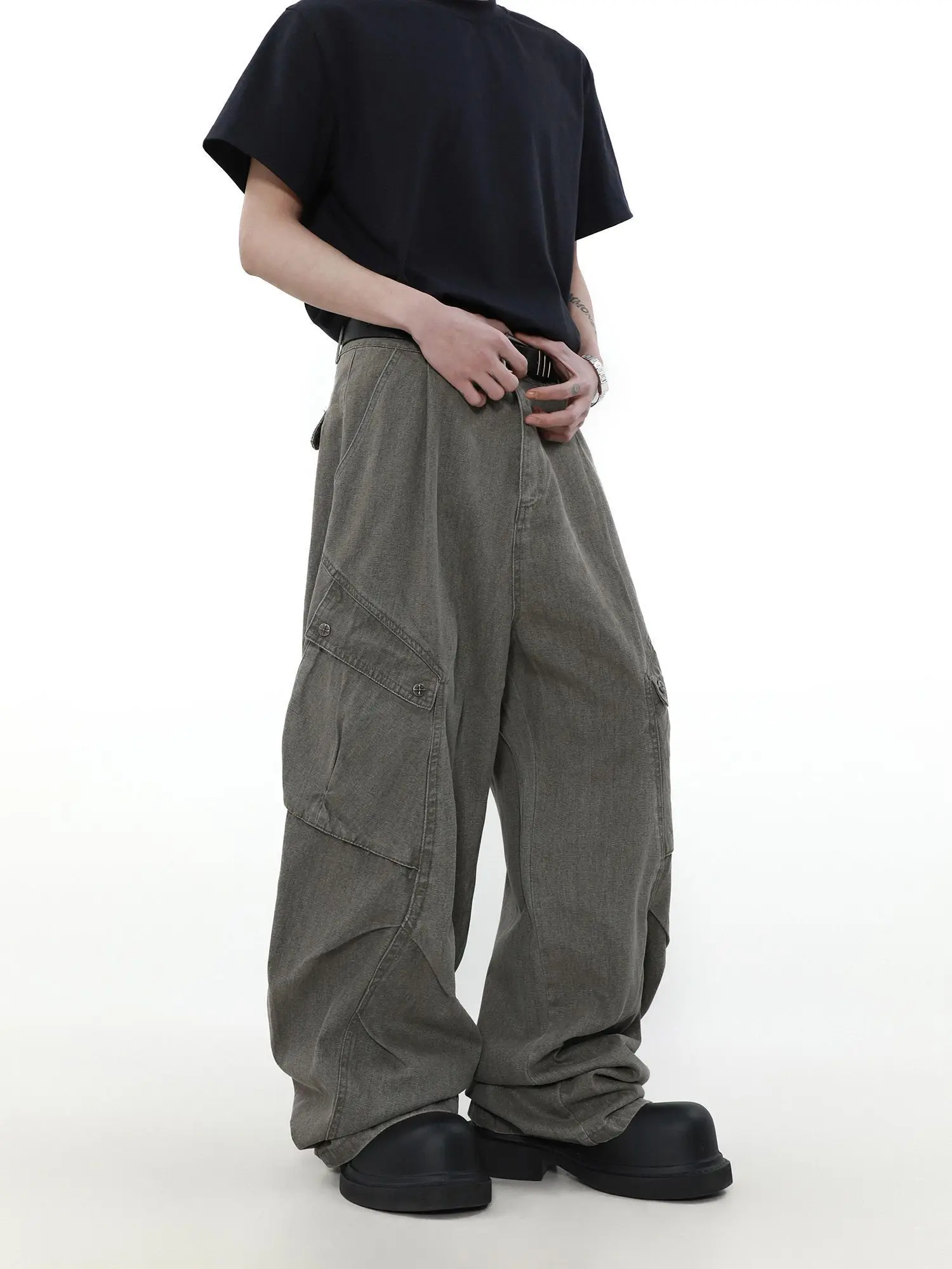 Джинсы широкие для мужчин и женщин свободного кроя