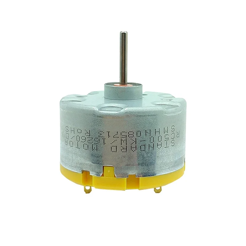 Фото Стандартный мотор RC500-KW/16260, DC 6В 9В 12В, миниатюрный, диаметр 32 мм, круглый шпиндельный двигатель с длинным валом для роботов-уборщиков и ароматизаторов №1