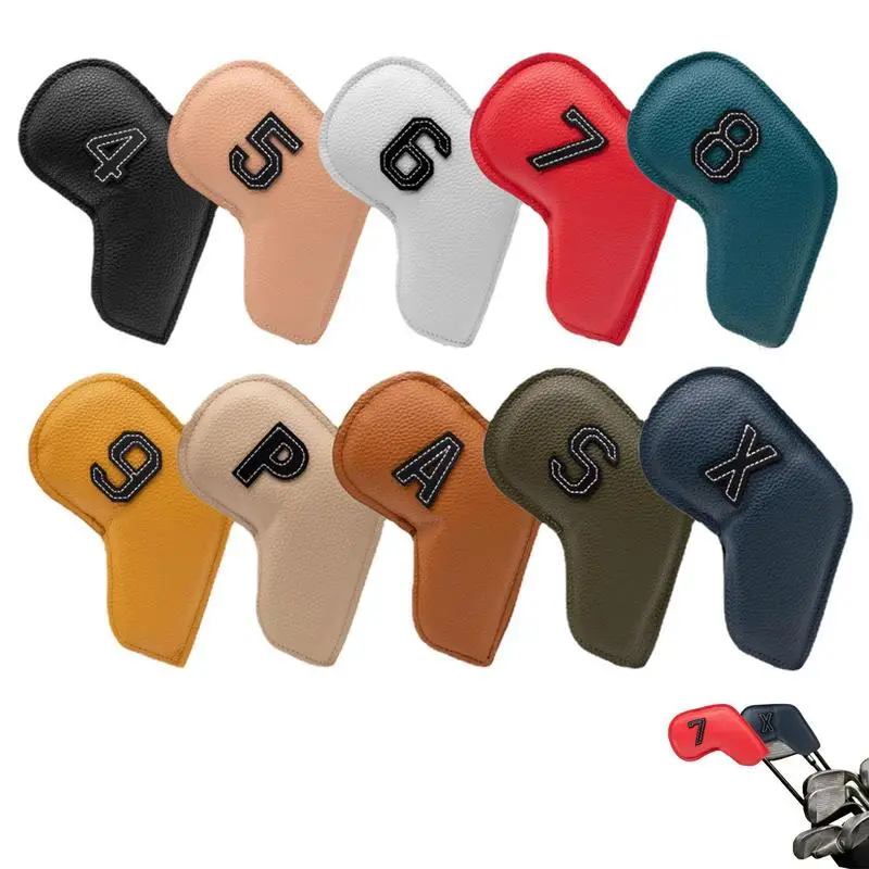 

Head Covers For Golf Cute Number And Letter Embroidery Golf Club Cover Easy To Use And Care Golf Club Protector Case