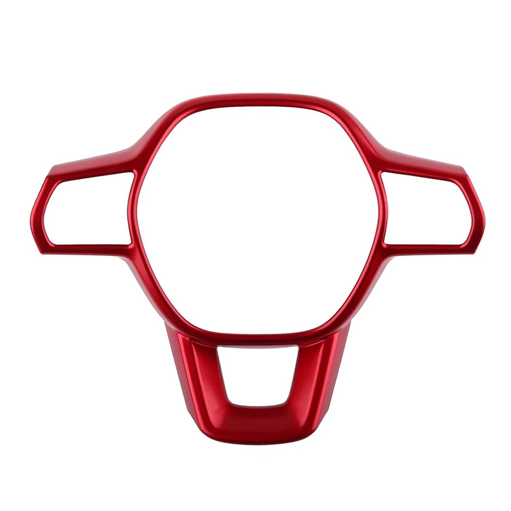 

For 11Th Gen Honda Civic 2022 Steering Wheel Cover Trim Decoration Frame Sticker Interior Decoration Accessories,Red