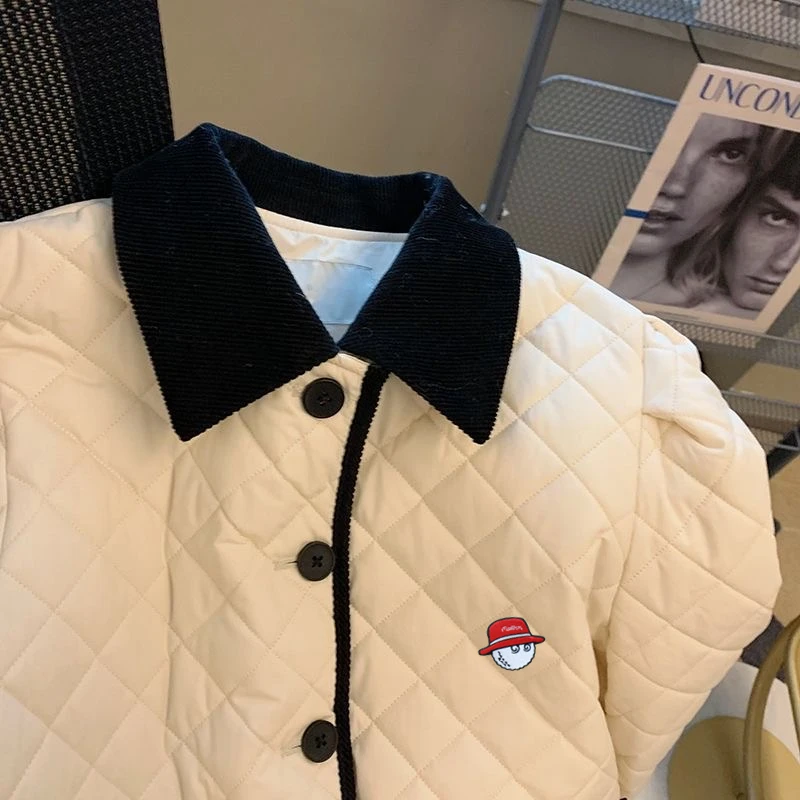 Women's Golf Clothing Autumn Winter Tennis Malbon Golf Jackets Windbreak Warm Coat Horse Golf Wear Fashion Casual Jackets