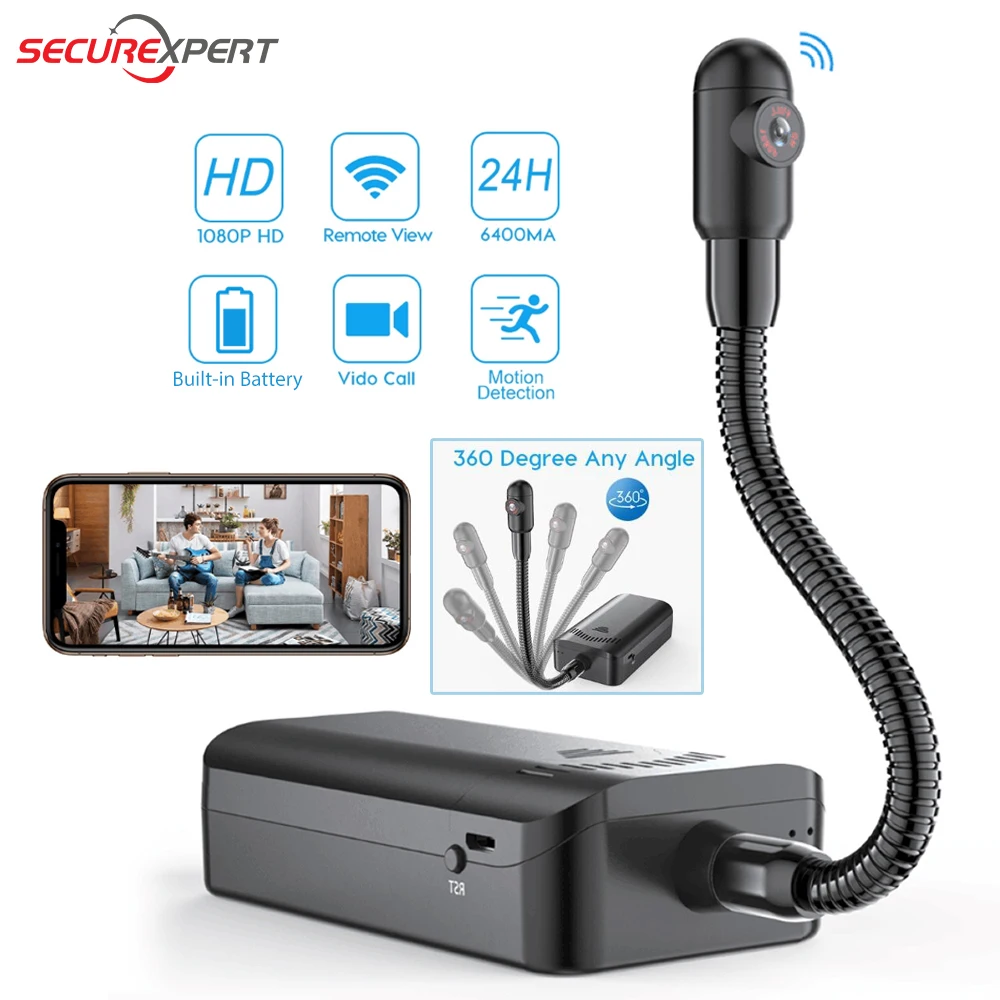 1080P Wireless DIY Camera Remote Monitoring Secret Micro Camera Wifi Security Cam Night Vision Motion Detect DV Camcorder