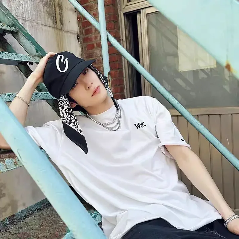 Футболка NCT127 с принтом WALK Same Kpop Y2K летняя женская футболка в стиле хип-хоп