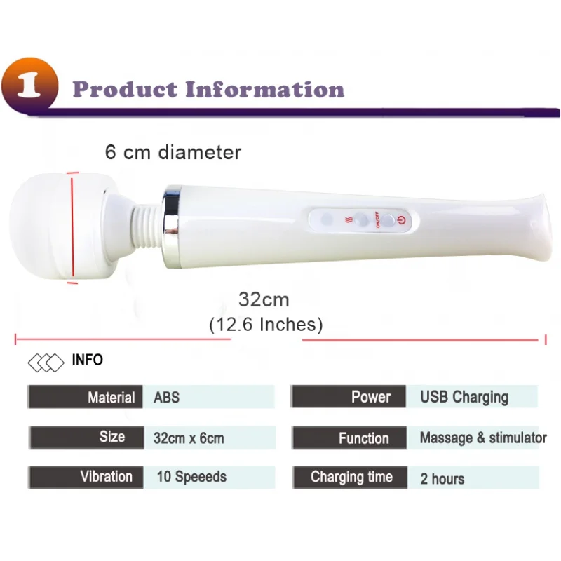 Огромная волшебная палочка вибраторы для женщин с USB-зарядкой большой AV-Стик