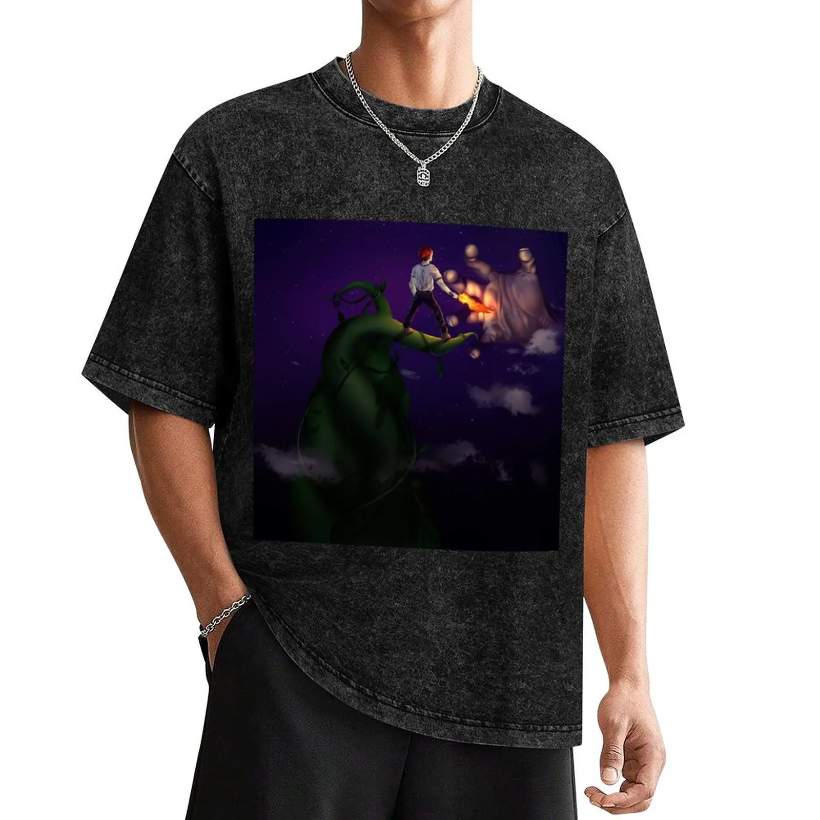 Jack and the Beanstalk белая хлопковая футболка