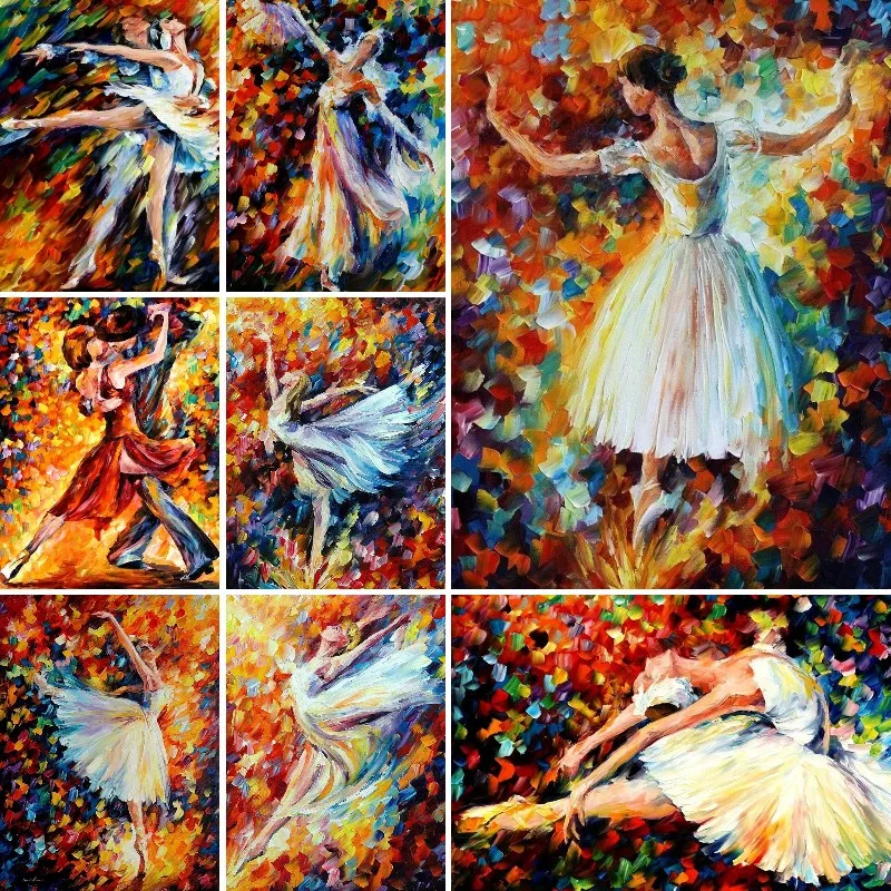 

5D Diy Diamond Painting Ballerina Dancer Full Square Drill Embroidery Cross Stitch Tango Dancing Girl Mosaic Pictures Home Decor