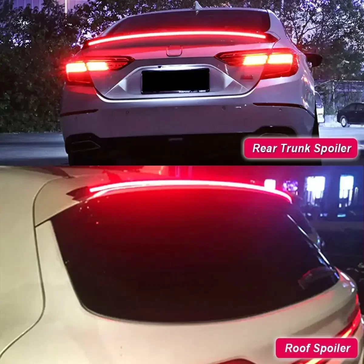 Динамический светодиодный спойлер универсальный задний багажника крыло