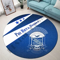 sigma nu royal newest gift hot colorful round circle carpet 3d area rug non slip floor dining living room mat soft bedroom