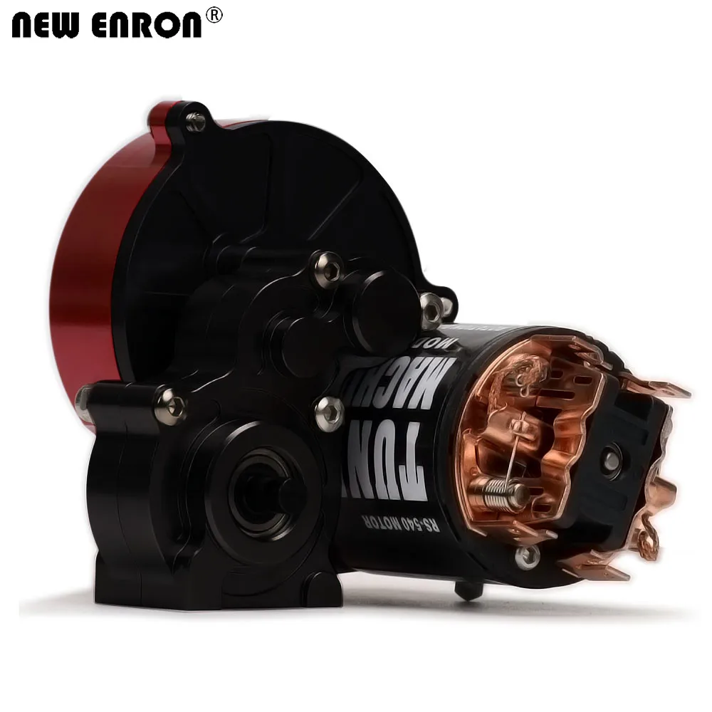 

NEW ENRON Aluminium Alloy Complete Metal Transmission Gearbox & 540 Brushed Motor for RC Crawler Car 1/10 Axial AX10 SCX10 SMT10
