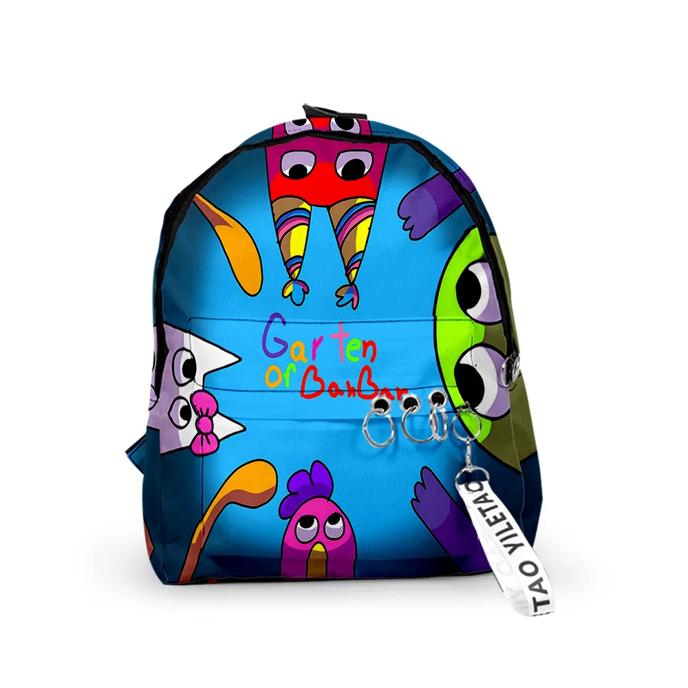 

Модные рюкзаки Garten of Banban, школьные ранцы для мальчиков и девочек, водонепроницаемые милые маленькие рюкзаки из ткани Оксфорд с 3D-принтом для ключей