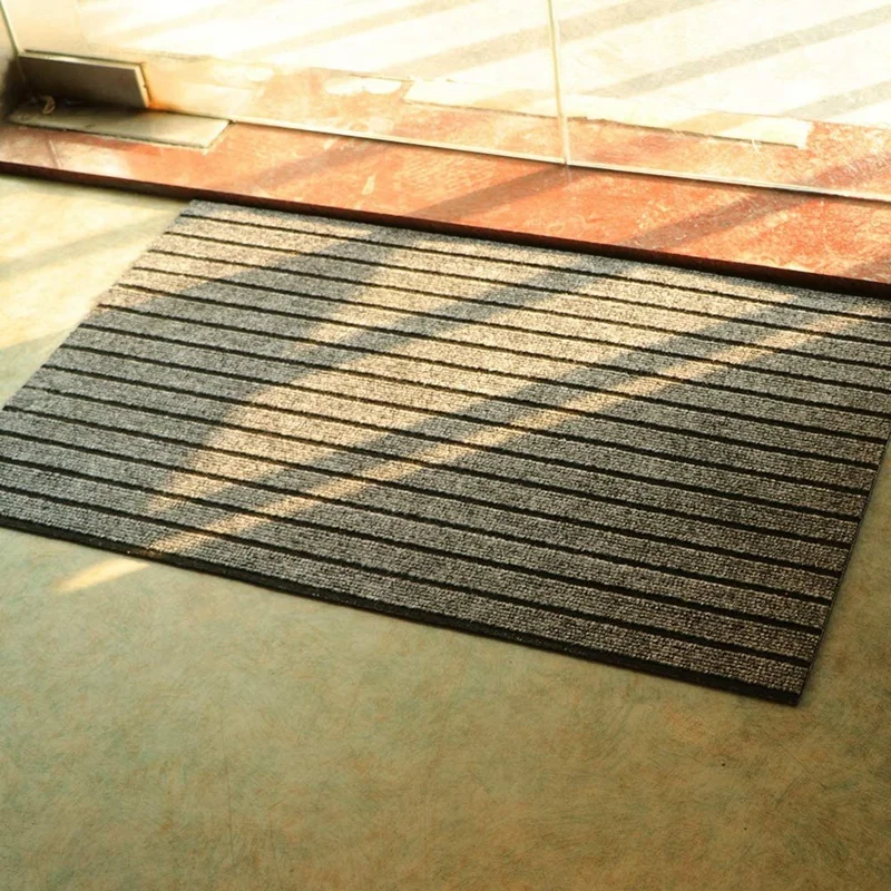 Акция! Прочный полосатый коврик для улицы и помещений водонепроницаемый