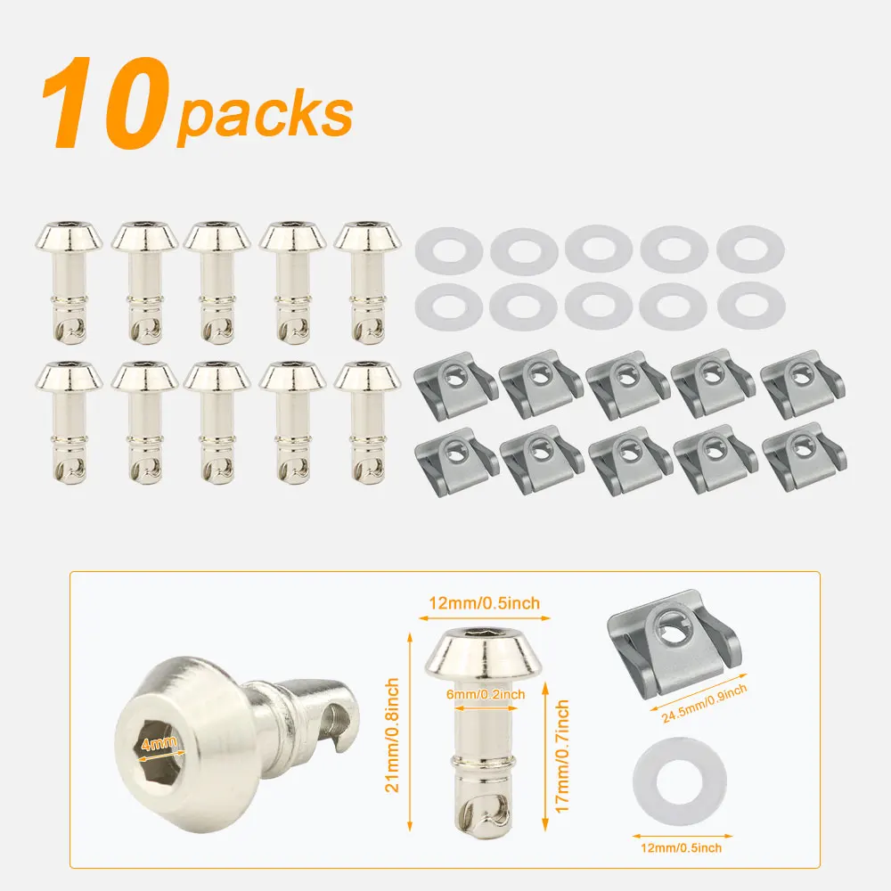 

17 мм быстросъемный поворотный обтекатель мотоцикла, универсальный крепеж для Ducati 749 916 MV Agusta Aprilia Yamaha R1 R6 GSXR Honda