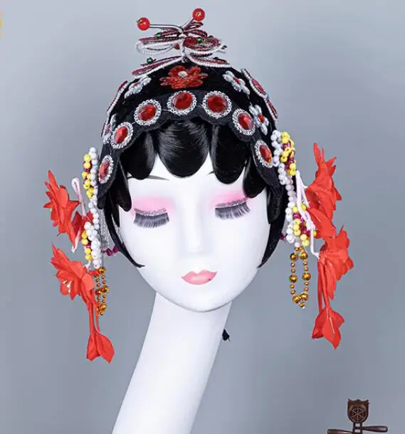 Головные уборы в стиле пекинской оперы для женщин традиционная китайская драма