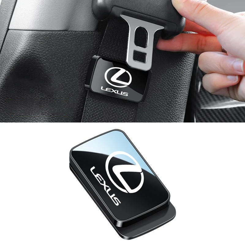 Фото Для Lexus F SPORT ES RX NX LS UX LM LX GX LC RZ IS CT GS RC HS SC TX LBX Магнитный автомобильный держатель ремня безопасности Стабилизатор Крепеж Зажим №4