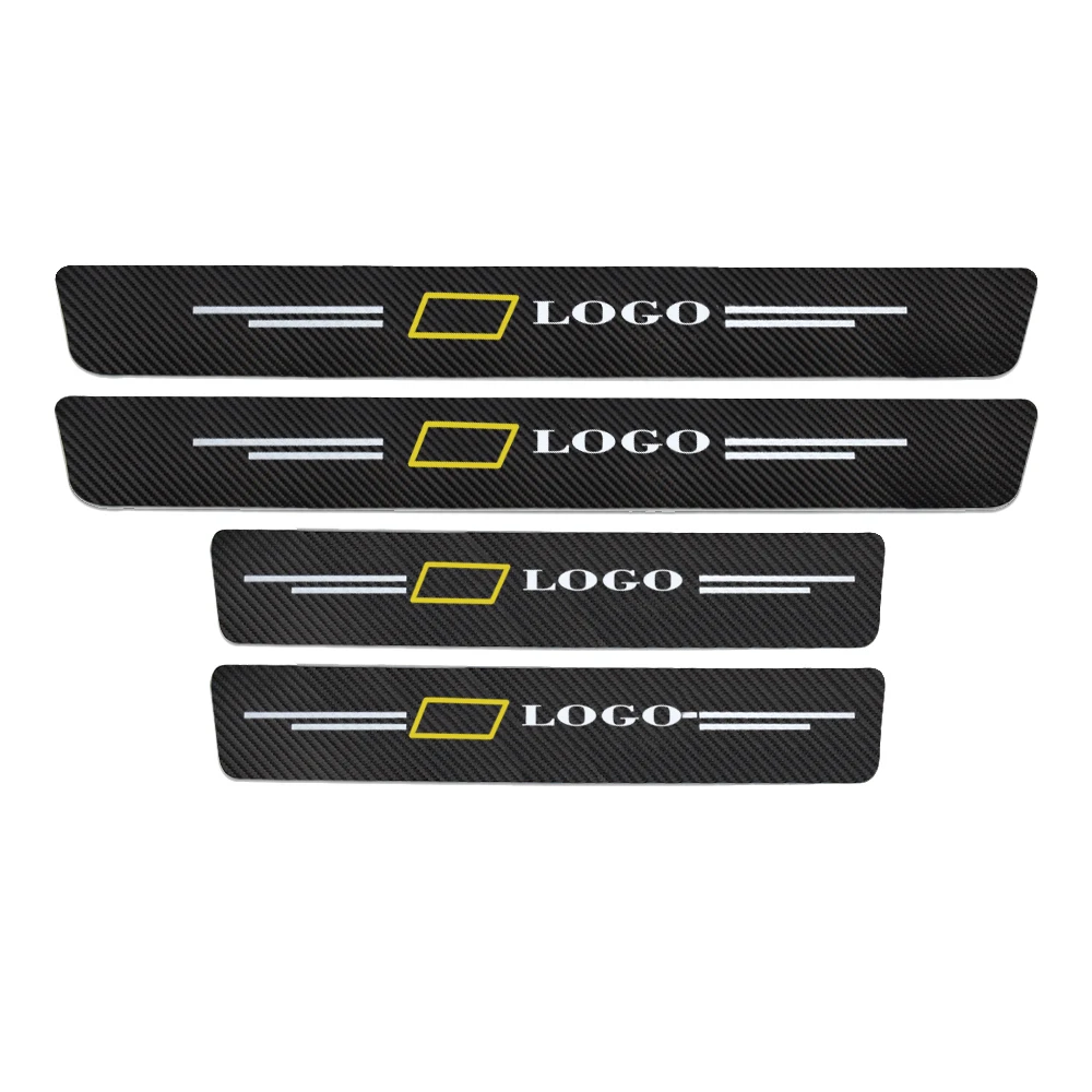 

4x For Chevrolet Cruze Captiva Lacetti Aveo Niva Trax Onix Car Door Sill Protector Sticker Threshold Stickers Decal Anti-Scratch