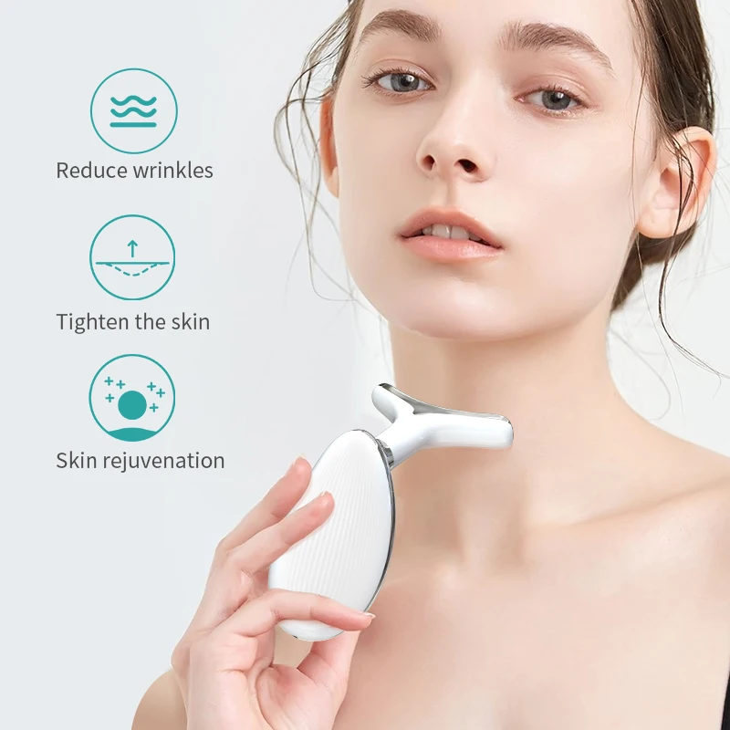 Anti-Wrinkle Neck Massager Face and Neck Lift Massager Firming Anti-aging Beauty Machine Hot Face Neck Slimming Led Anti Wrinkle
