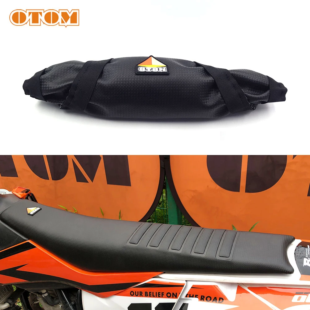 

OTOM Motocross Seat Cushion Cover Carbon Fiber Pattern Saddle Leather Anti-Skid Waterproof For KTM 125 150 250 300 350 450 500