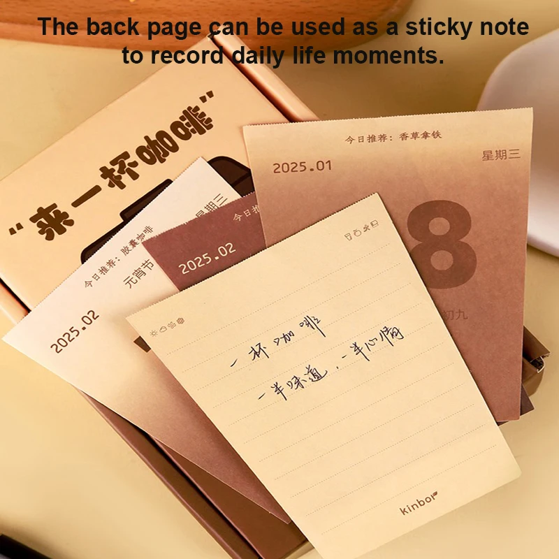 Настольный календарь Kinbor 2025 небольшой стоячий разрываемый настольный ежегодный