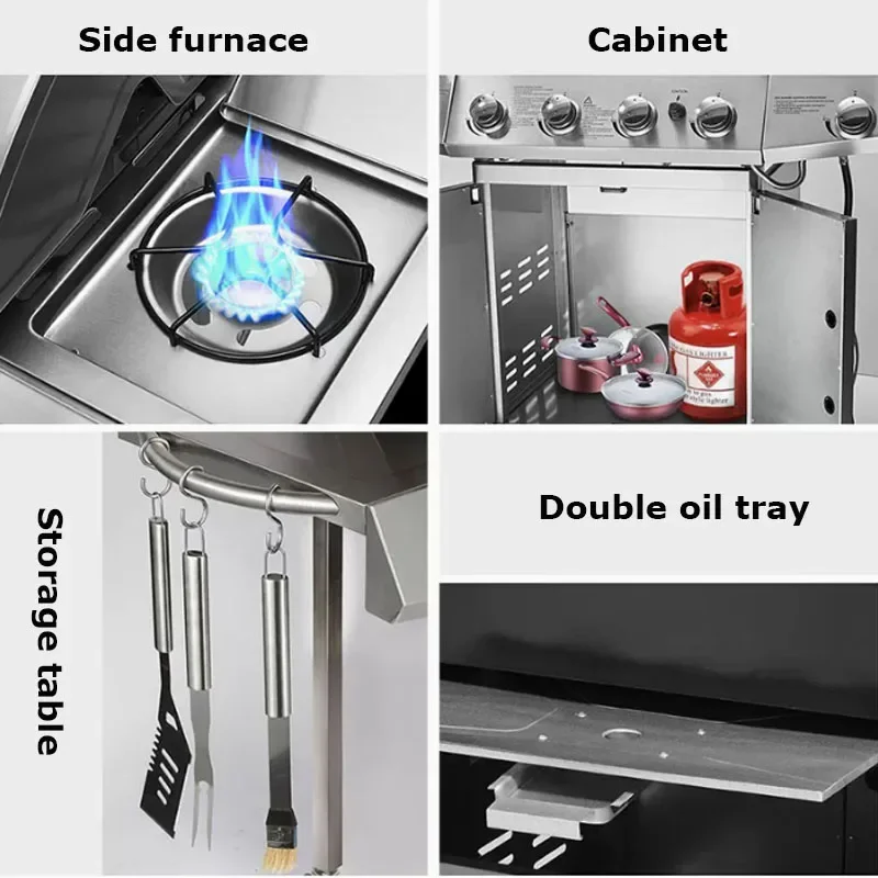 Газовый и карбоновый газовый горшок нержавеющая сталь открытый