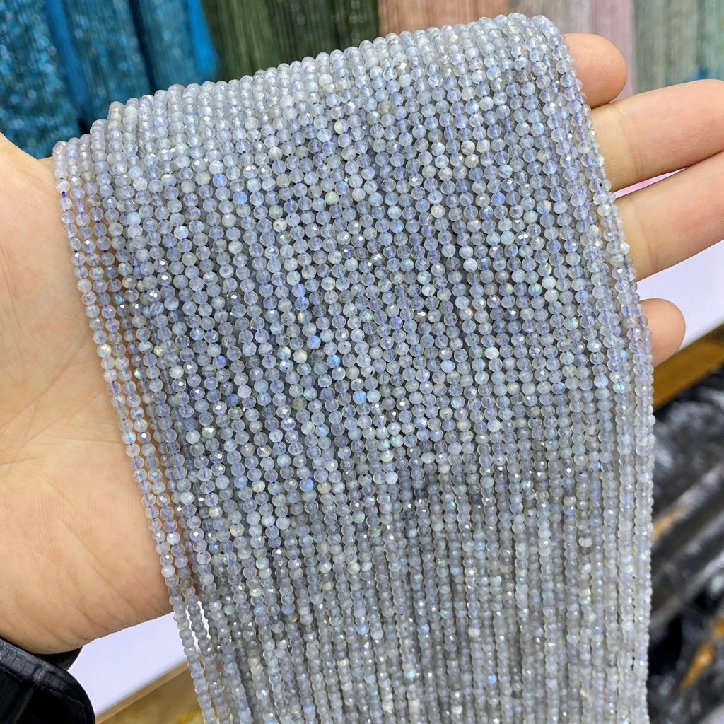 

2,6 мм Лабрадорит (синий), натуральный драгоценный камень, Граненые Круглые бусины для изготовления ювелирных изделий, аксессуары, оптовая пр...
