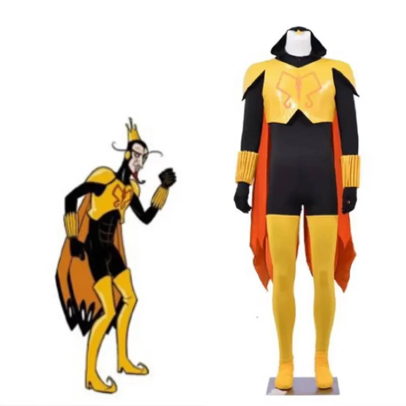 

The Venture Bros Season 8 The Monarch Cosplay Costume Chest Armor Cape Outfit Halloween Jumpsuit Set