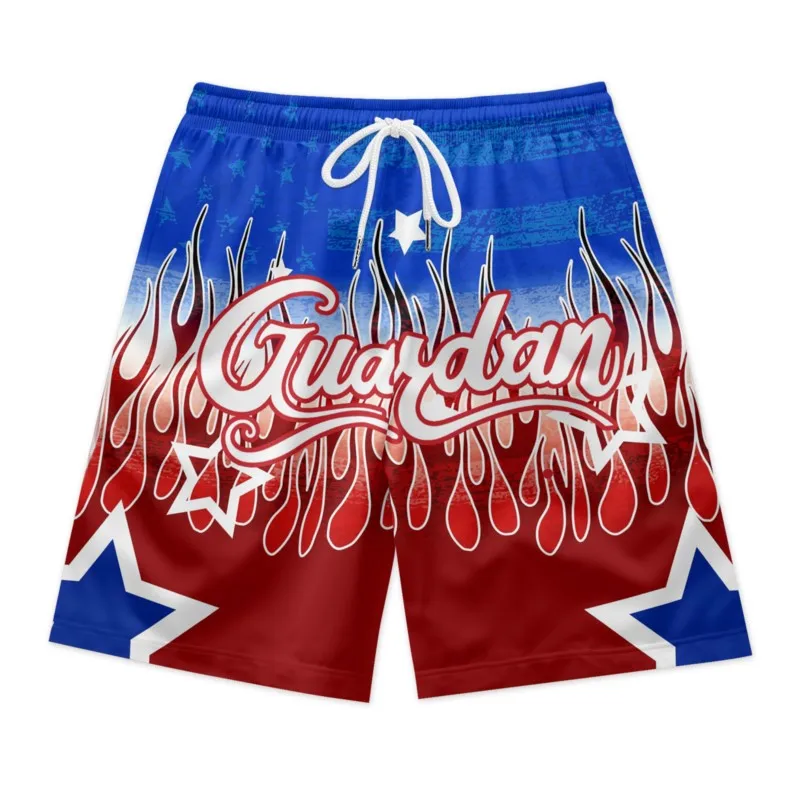 Шорты мужские с завязкой на талии пляжные быстросохнущие дышащие из полиэстера