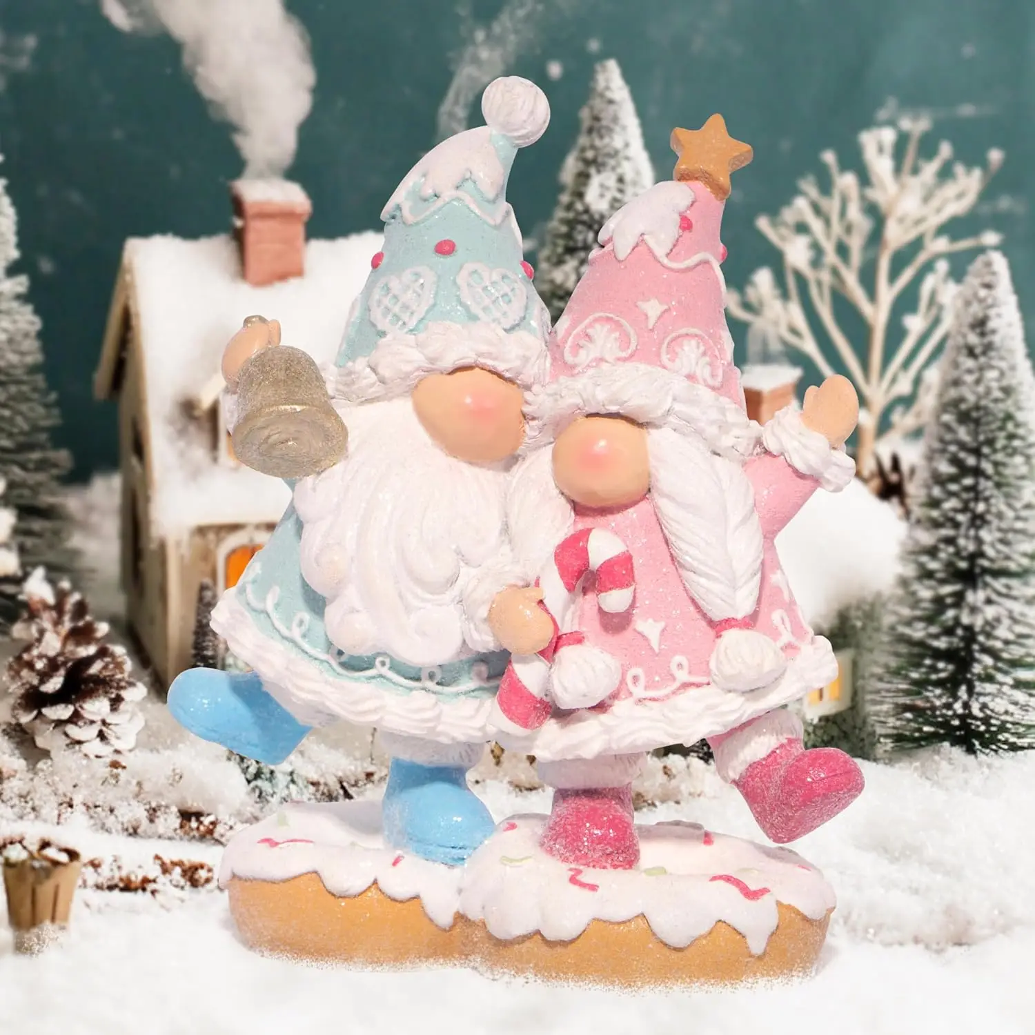Фото Рождественские гномы, рождественские фигурки, скандинавский Tomte Gnome ручной работы для рождественских пряничных подарков-домашний декор для рождественской вечеринки №4