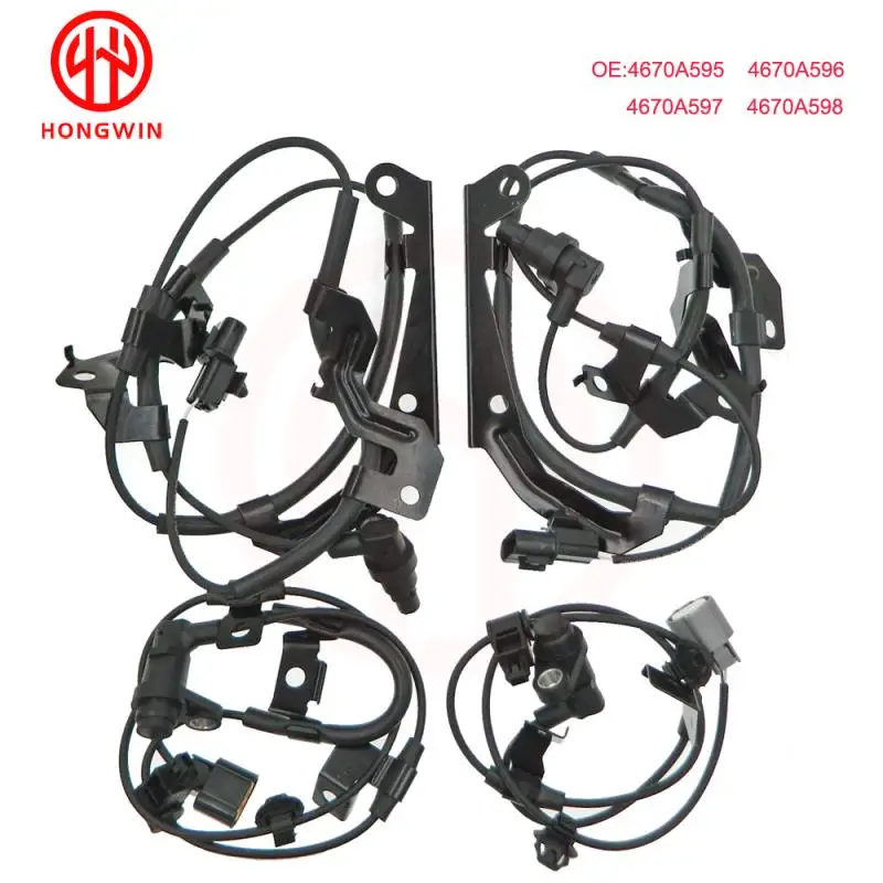 

4pcs Front Rear Left Right Wheel Speed ABS Sensor 4670A595 4670A596 4670A597 4670A598 For Mitsubishi L200 Triton 2011-2016
