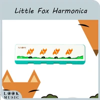 little fox 4 holes harmonica key of c harmonica early education for beginners