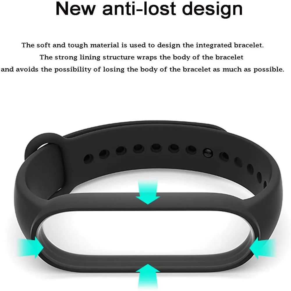 Strap for Xiaomi Mi Band 7 6 5 4 3 Sport Bracelet watch Silicone wrist strap For xiaomi mi band 7 3 4 5 bracelet Miband 7 Strap