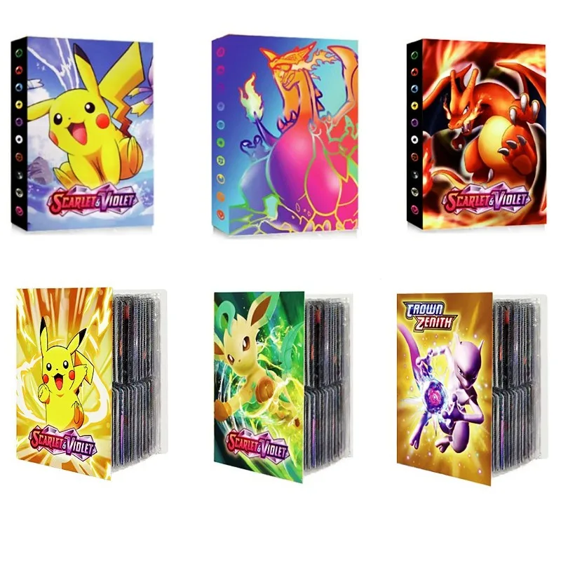 

240 Pieces Pokémon Firebreathing Dragon Album Book Clip Card Flipchart VMAX Game Card Collection Children's Toy Gift