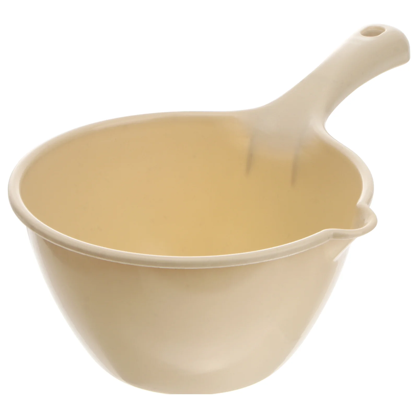 1Pc Plastic Water Ladle Bathing Bailer Dipper Spoon for Home Restaurant Kitchen Khaki