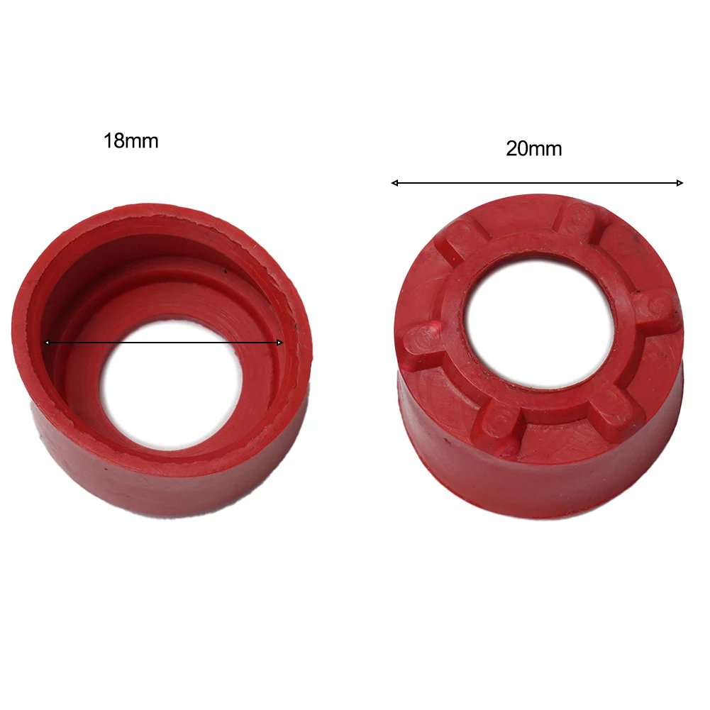 

2pcs Rubber Bearing Sleeves For Bosch GBH2-26 Impact Drill Electric Hammer Red 22mm*18mm Replacement Drilling Power Tools Parts