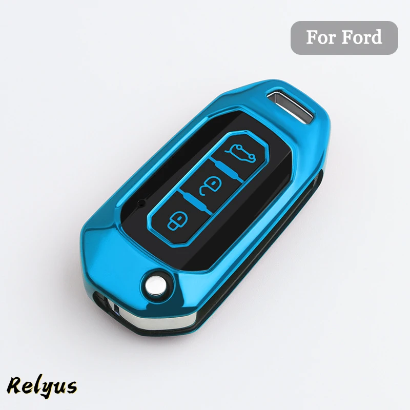 

Soft Car TPU Car Key Case Cover Shell for Ford Transit Custom Territory EcoBoost 2008-2016 Key Protector Fob Auto Accessories