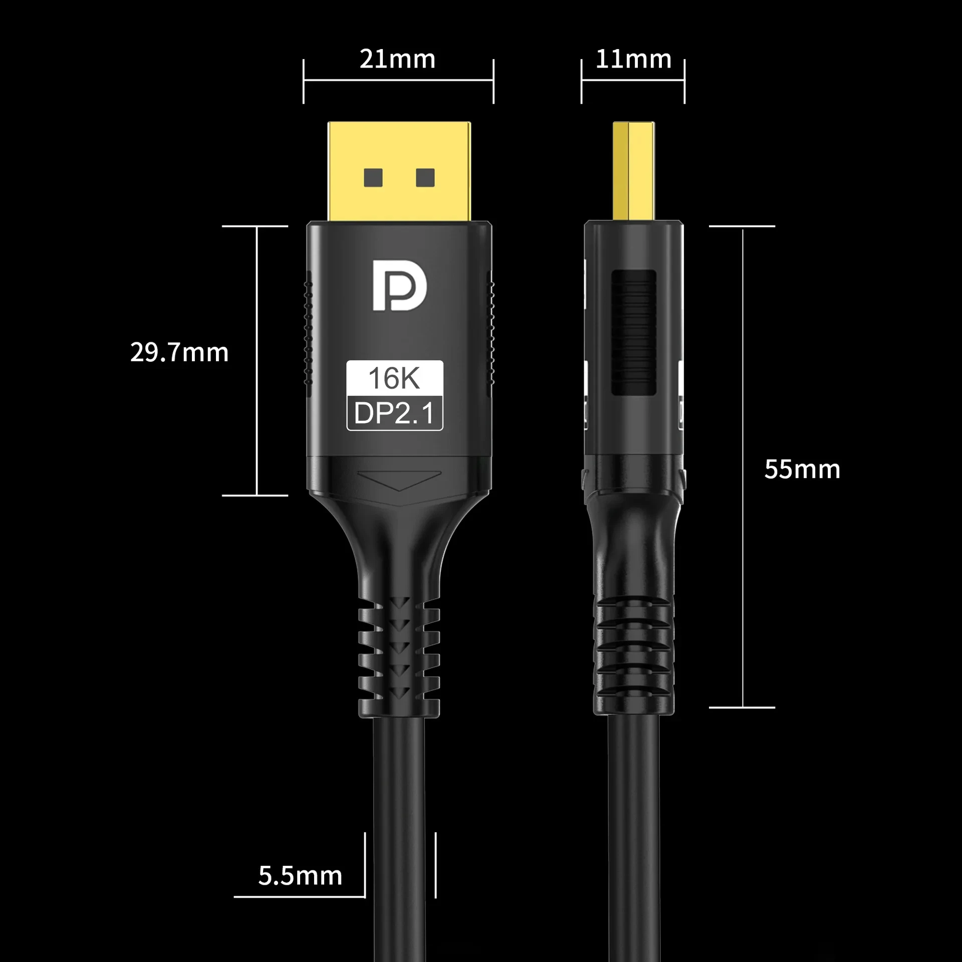 Кабель DisplayPort 16K DP 2 1 кабель 8K @ 60 Гц 4K 144 шнур высокоскоростной к для ноутбука тв Xbox