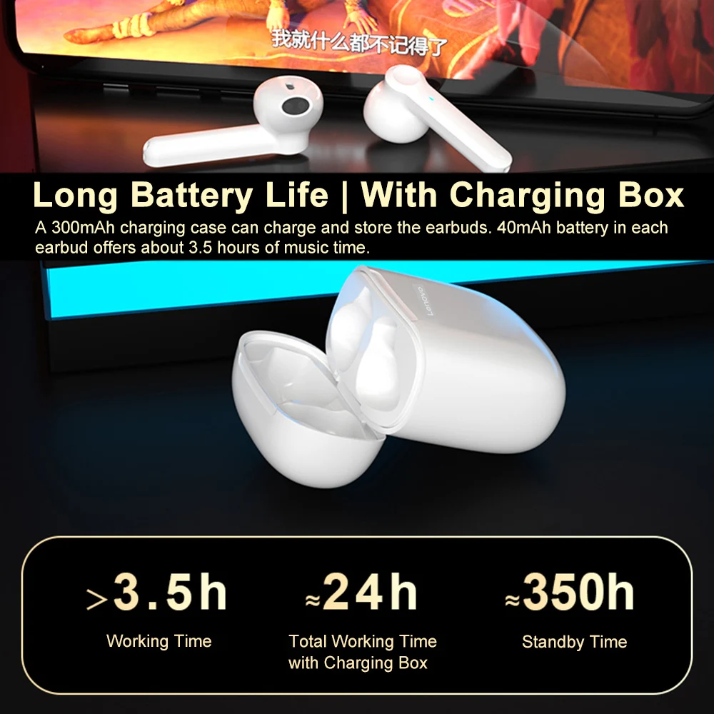 TWS-наушники Lenovo XT89 с поддержкой Bluetooth 5 0 и сенсорным управлением | Электроника